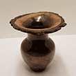 30 - 7-inch Natural Edge Black Walnut Vase