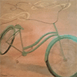 Green bicycle